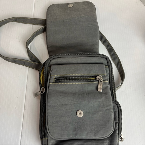 Baggallini Gray Crossbody Bag multi compartment travel - Picture 4 of 8